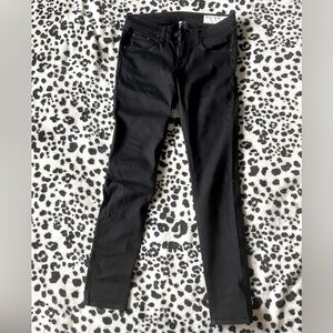 Crisp black denim rag & bone straight leg jeans